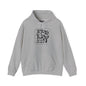 Hoodie — Minimalist Black & White Abstract Design “Ni God Kila Wakati”