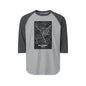 Nairobi Map Raglan Shirt — Vintage City Street Map Baseball Tee