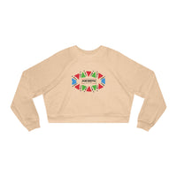 Cropped Pullover "Kikwetu" – Afrocentric Geometric Fleece Top