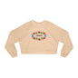 Cropped Pullover "Kikwetu" – Afrocentric Geometric Fleece Top