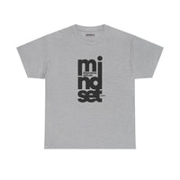 Mindset Graphic Tee — Minimal Vertical "mindset" Typography Shirt