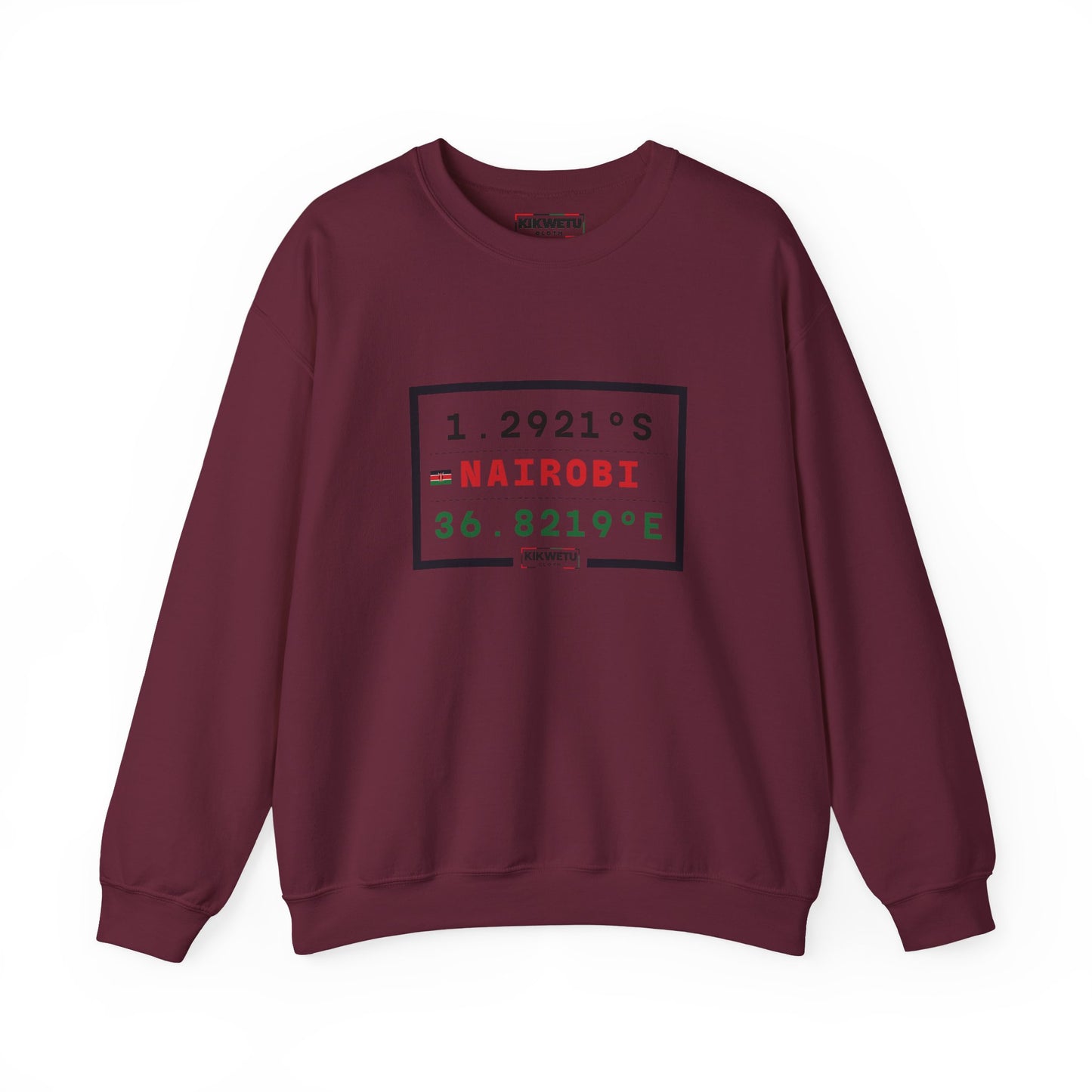 Nairobi Coordinates Crewneck Sweatshirt