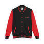Letterman Jacket with Retro Red-Green Logo — Classic Varsity Style