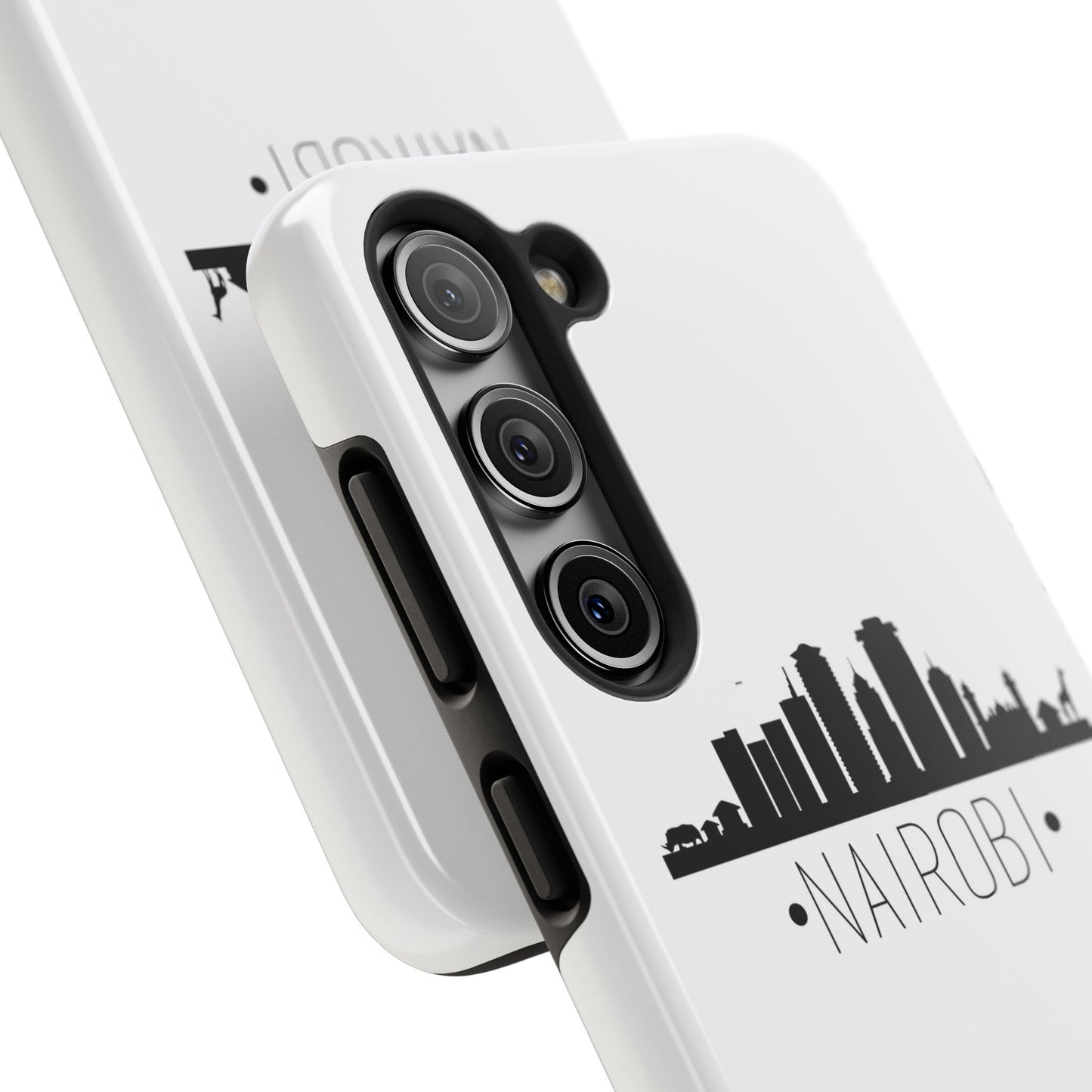 Nairobi Skyline Tough Phone Case — Minimal City Silhouette Protective Cover