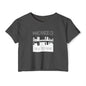 Festival Crop Top — "Mchezo Wa Town" Skyline Graphic Women's Crop Tee
