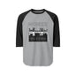 McHezo Wa Town Raglan Shirt — City Skyline Baseball Tee