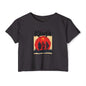 Kenya Sunset Crop Top — Tribal Silhouette Festival Tee