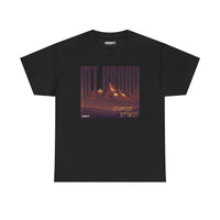 Mountain Graphic Tee – Retro Sunset "Mt Kenya" Coordinates Print