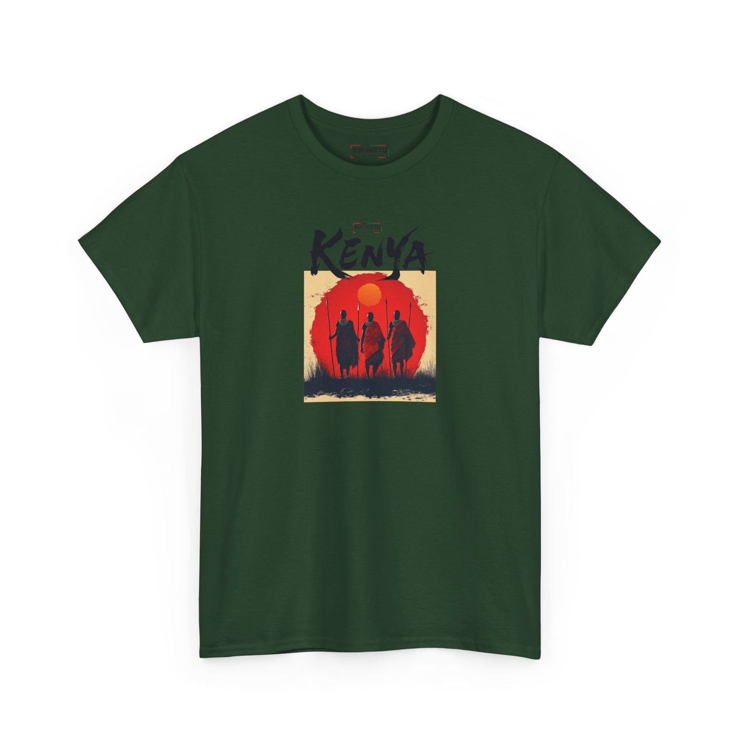 Kenya Sunset Tee — Safari Silhouette Graphic T-Shirt