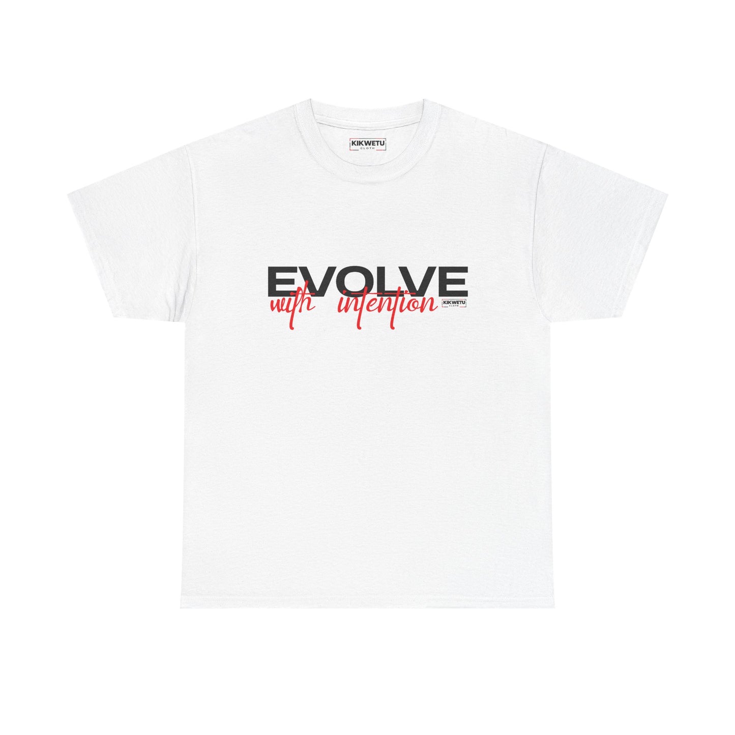 Evolve With Intention Tee — Motivational Graphic T‑Shirt