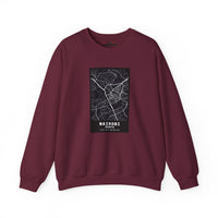 Nairobi city map Unisex Heavy Blend™ Crewneck Sweatshirt