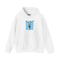 Hoodie — 'GEO' runner Graphic Hoodie with Striped Background