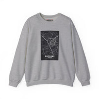 Nairobi city map Unisex Heavy Blend™ Crewneck Sweatshirt