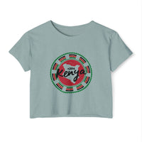 Kenya Stamp Crop Top — Women's Festival Graphic Tee
