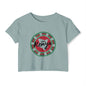 Kenya Stamp Crop Top — Women's Festival Graphic Tee