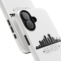 Nairobi Skyline Tough Phone Case — Minimal City Silhouette Protective Cover