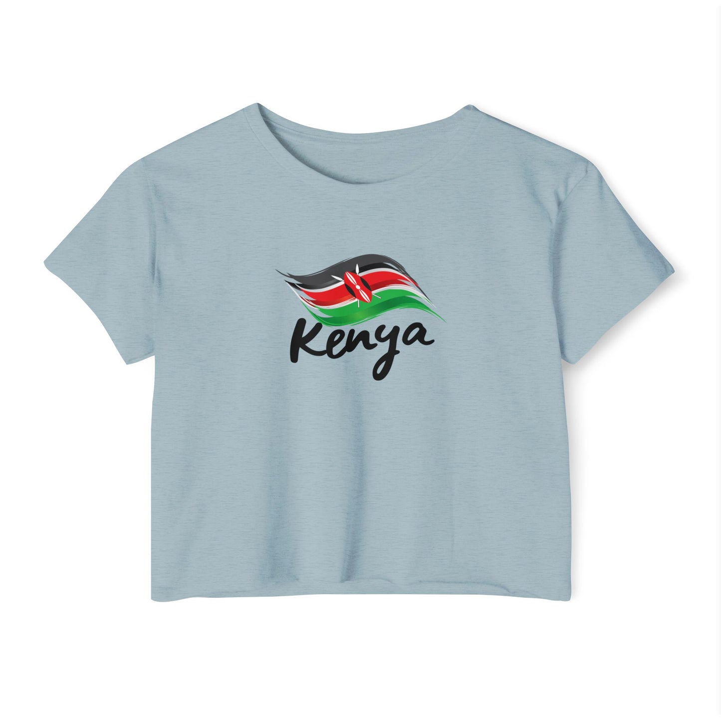 Kenya Flag Crop Top — Women's Festival Country Pride Tee