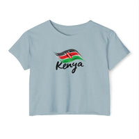 Kenya Flag Crop Top — Women's Festival Country Pride Tee
