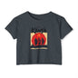 Kenya Sunset Crop Top — Tribal Silhouette Festival Tee