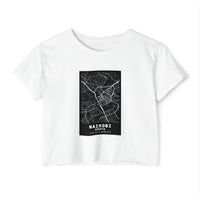 Nairobi Map Crop Top — Women's City Map Festival Tee
