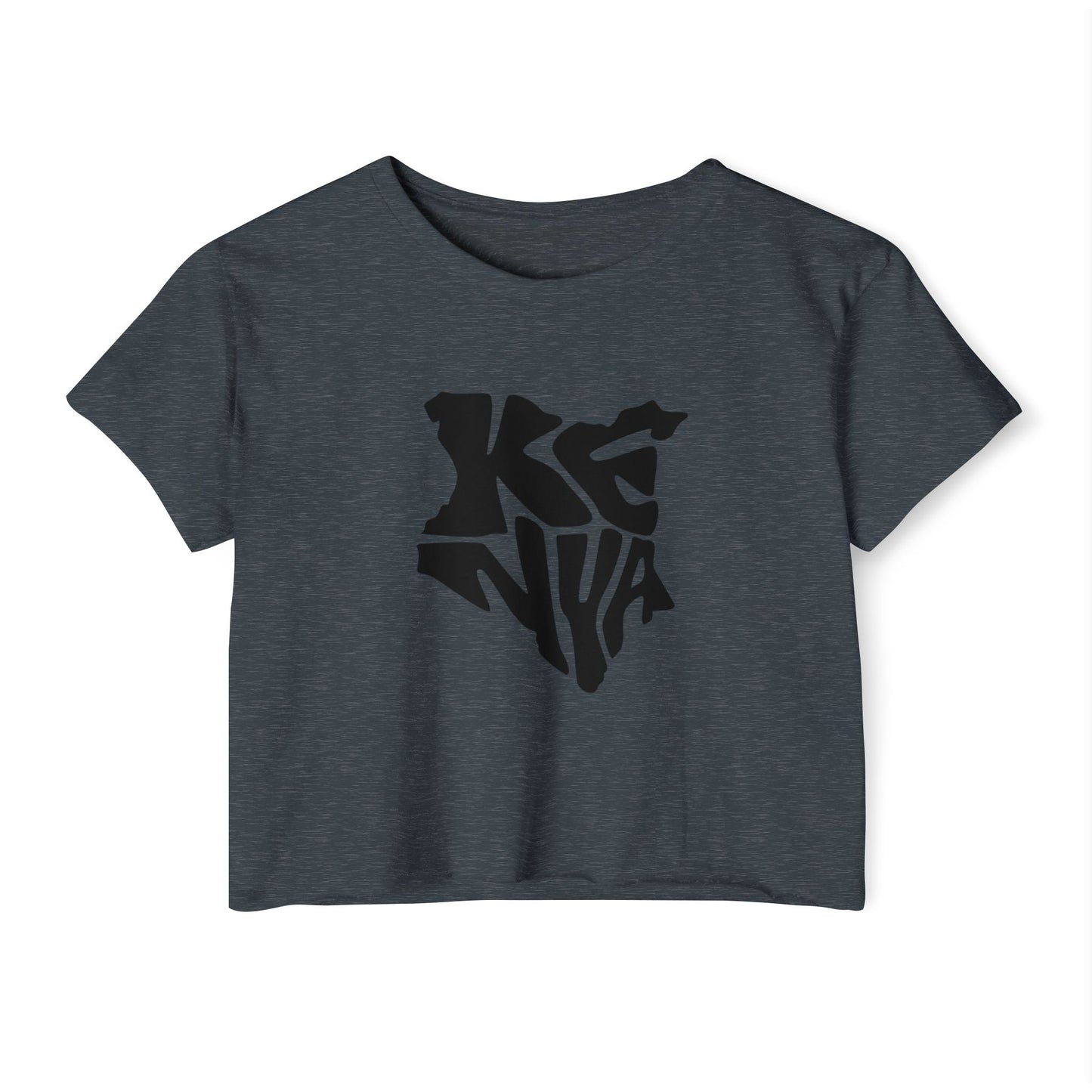 Kenya Map Crop Top — Women's Festival Graphic Tee