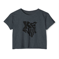 Kenya Map Crop Top — Women's Festival Graphic Tee