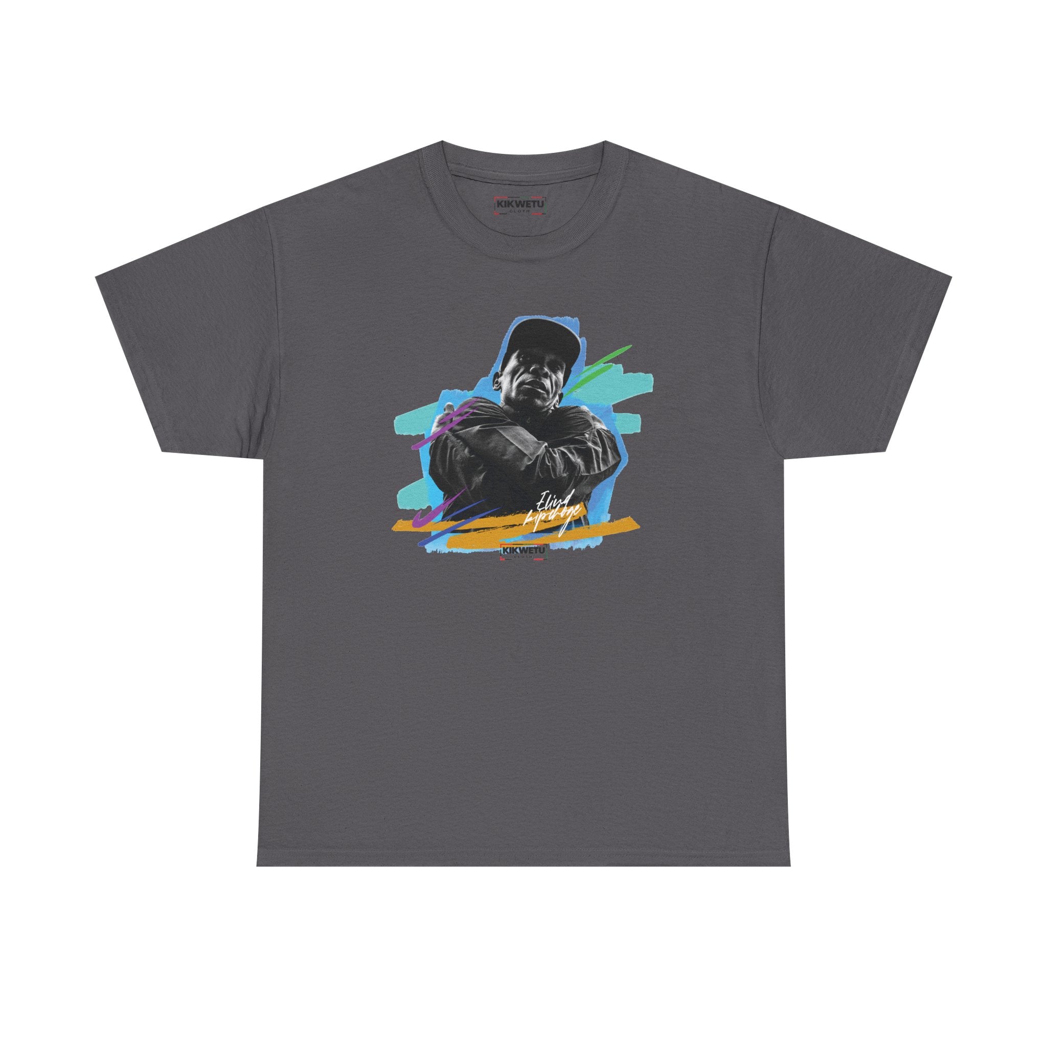 T-Shirt — Retro Portrait Tee (Bold Color Brushstroke Design)
