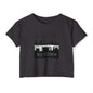 Mchezo Wa Town Crop Top — Black Skyline Festival Tee