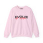 Crewneck Sweatshirt — "Evolve with Intention" Inspirational Graphic