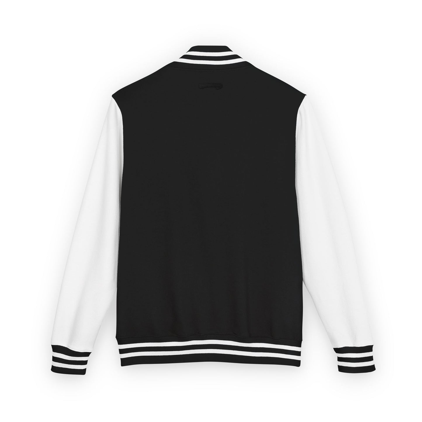 Letterman Jacket with Retro Red-Green Logo — Classic Varsity Style