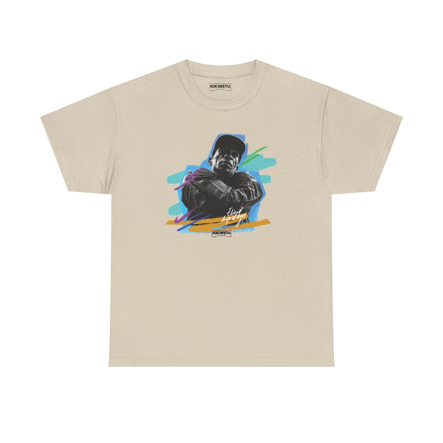 T-Shirt — Retro Portrait Tee (Bold Color Brushstroke Design)