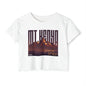 Mt. Kenya Sunrise Crop Top — Women's Festival Graphic Tee with Coordinates
