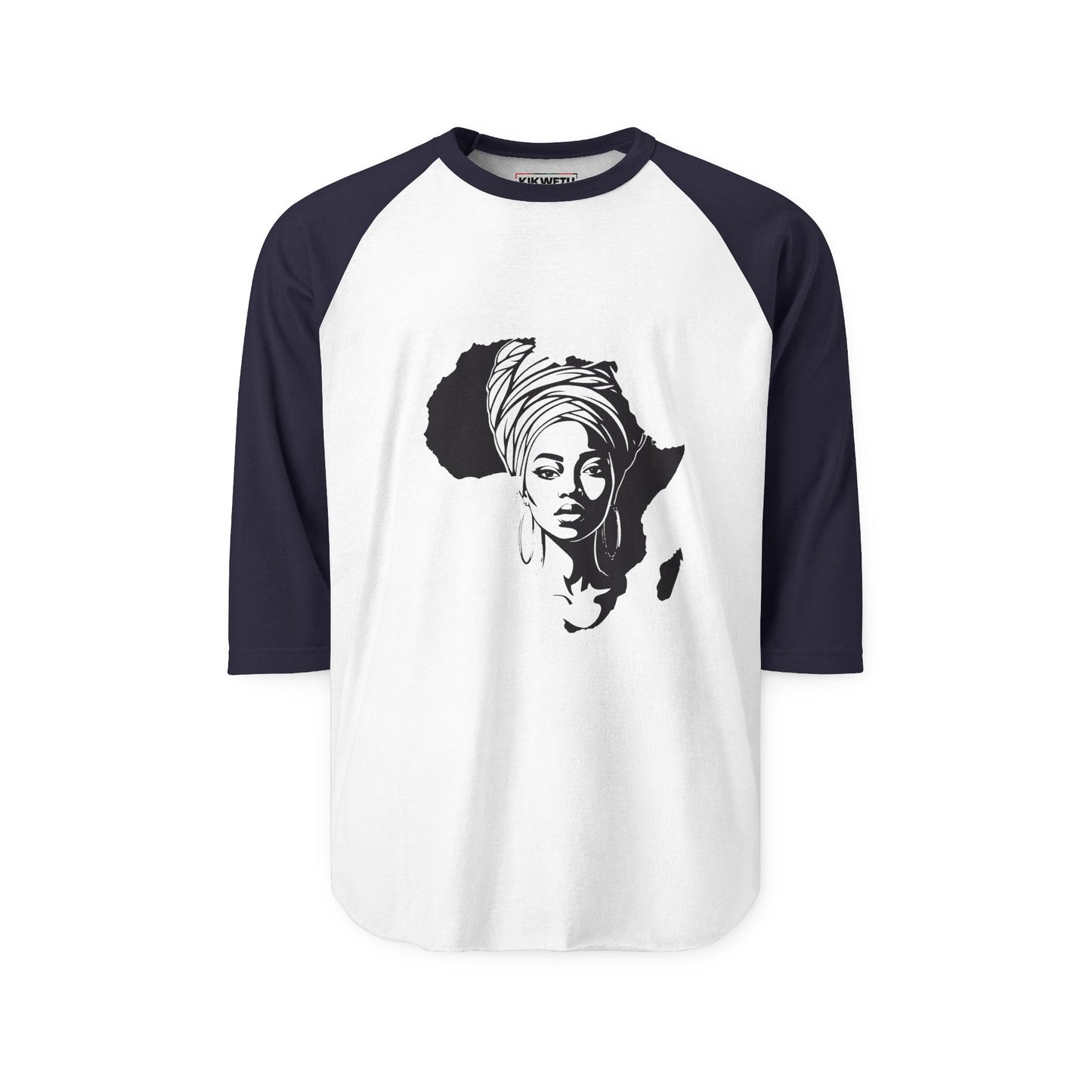 African Queen Silhouette Raglan Shirt