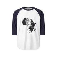 African Queen Silhouette Raglan Shirt