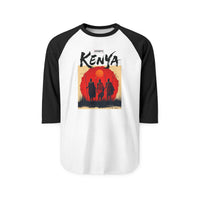Kenya Sunset Silhouette Raglan Shirt — Maasai Warriors Travel Tee
