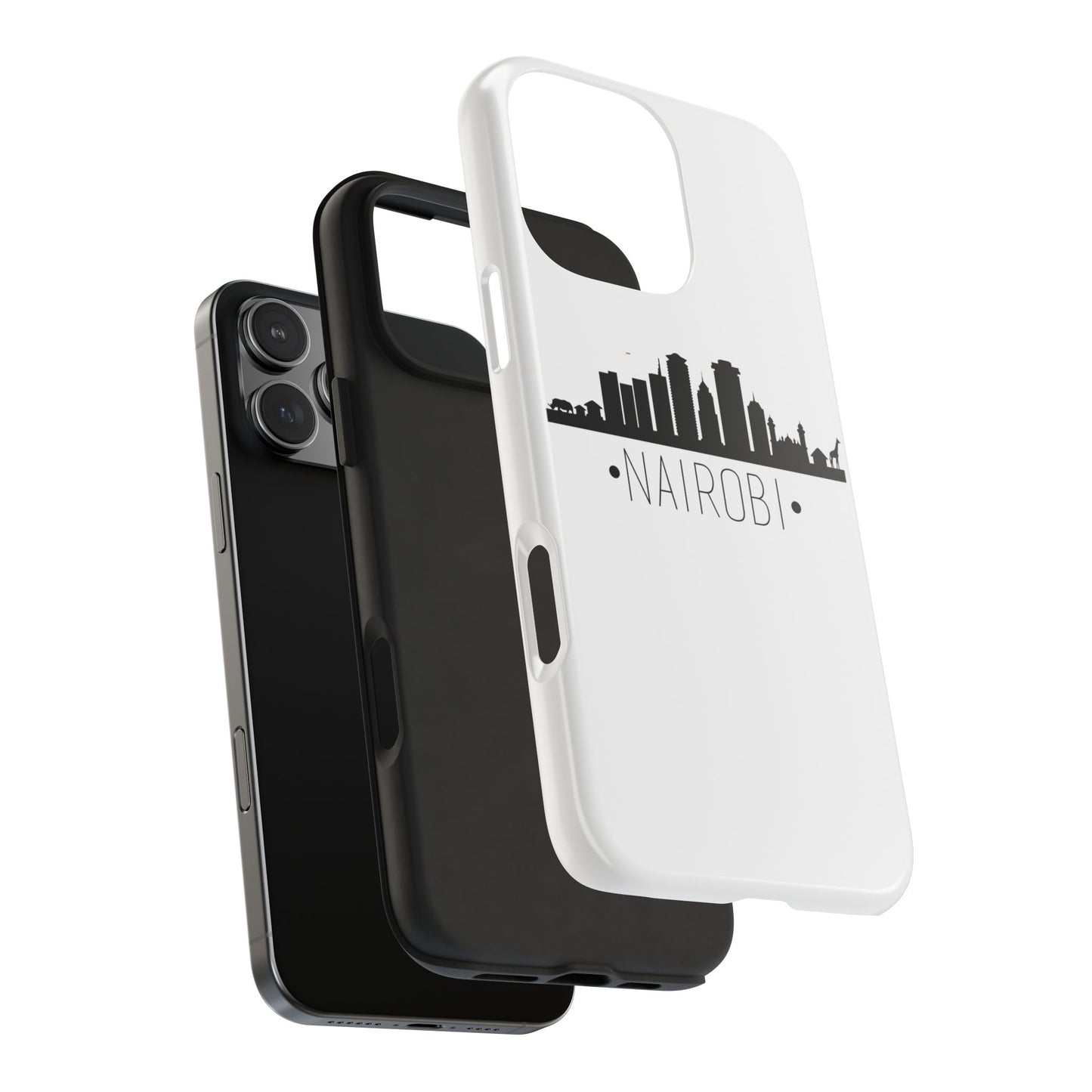 Nairobi Skyline Tough Phone Case — Minimal City Silhouette Protective Cover