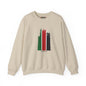 Pan-African Flag Stripe Crewneck Sweatshirt