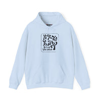 Hoodie — Minimalist Black & White Abstract Design “Ni God Kila Wakati”