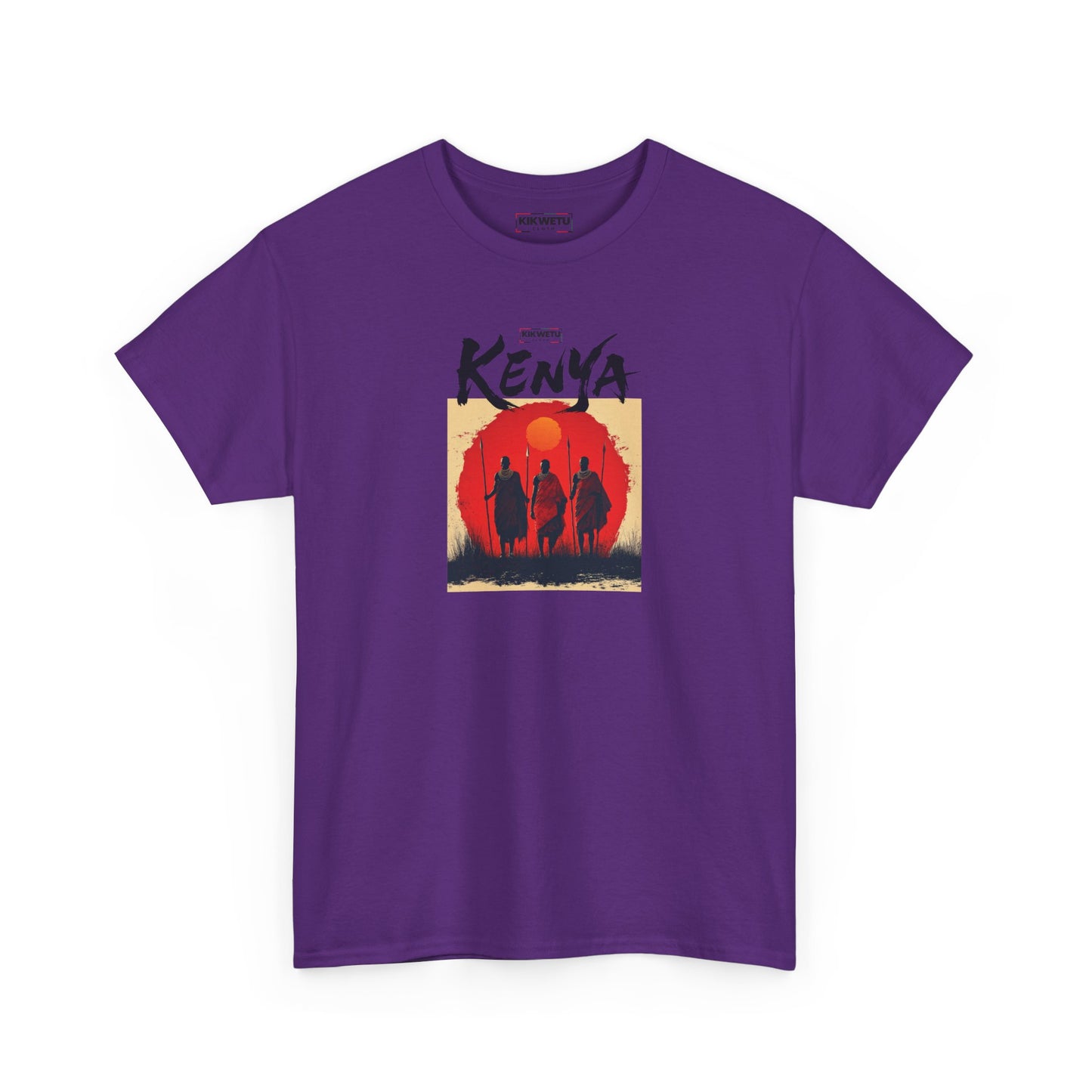 Kenya Sunset Tee — Safari Silhouette Graphic T-Shirt