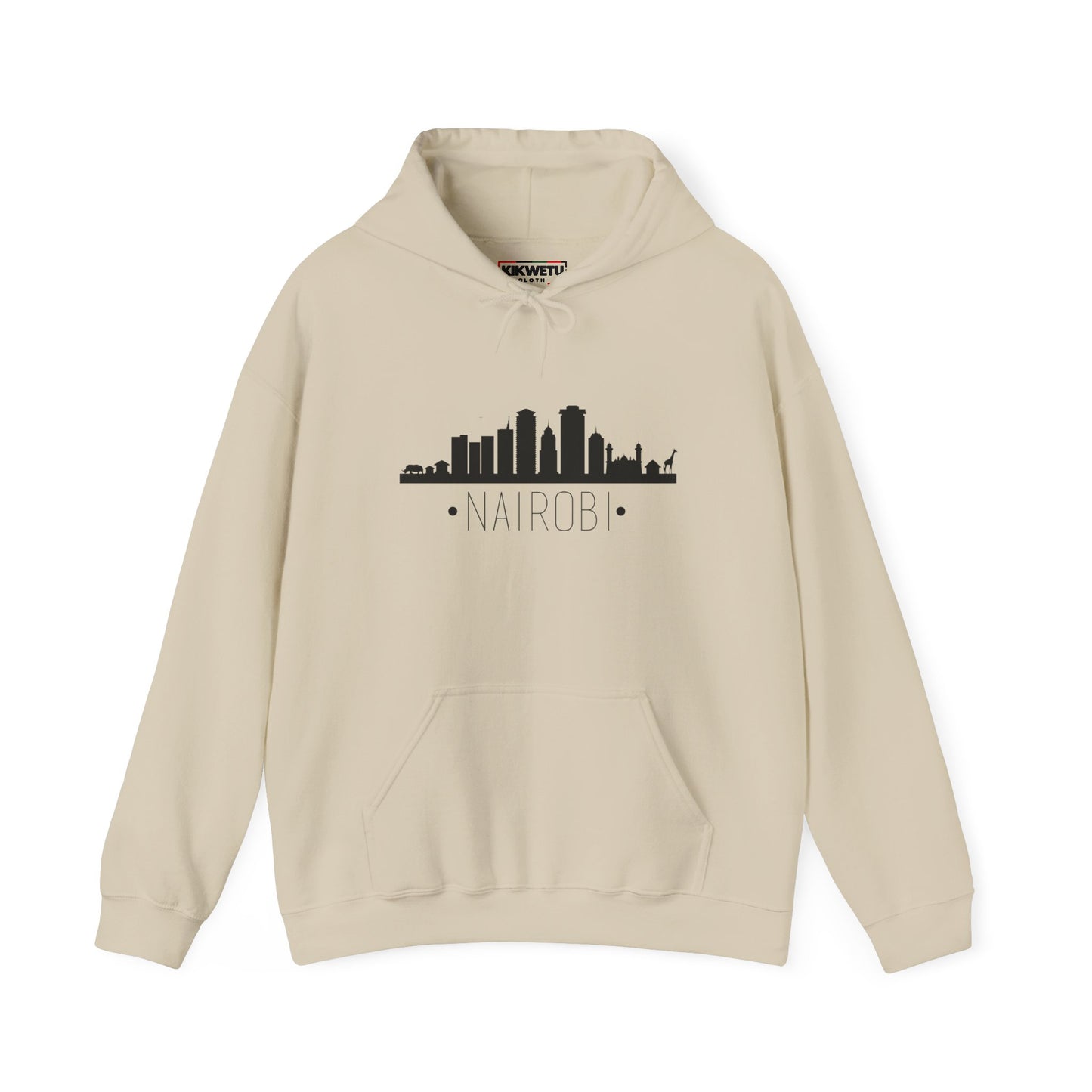 Nairobi Skyline Hoodie — Minimal Cityscape Pullover
