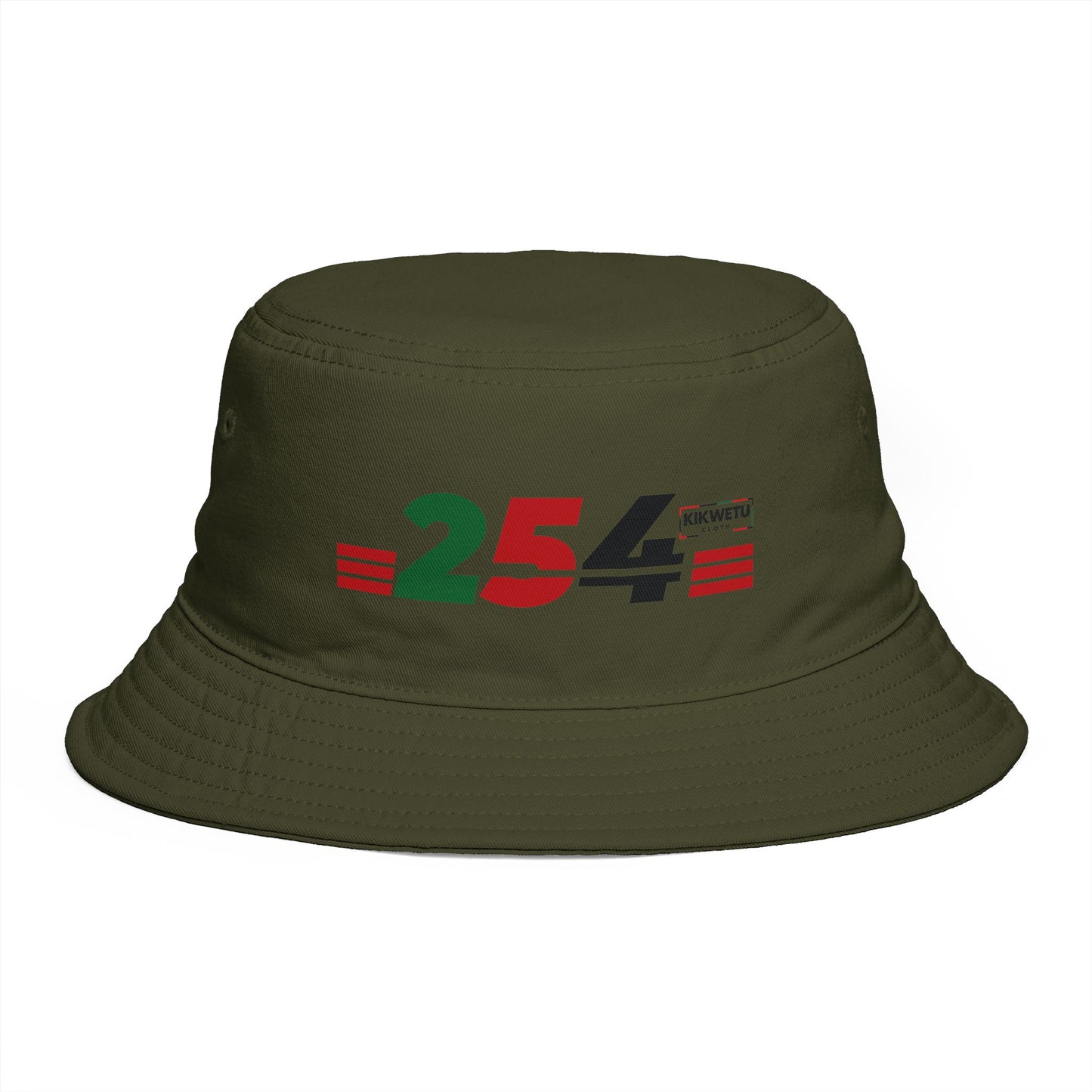 254 Retro Stripe Bucket Hat — Pan-African Colors Streetwear