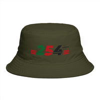 254 Retro Stripe Bucket Hat — Pan-African Colors Streetwear