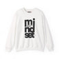 Mindset Crewneck Sweatshirt — "Mindset Determines Attitude" Minimal Typography