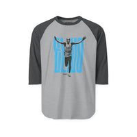 Retro Runner Raglan Shirt - 'Stay Strong' Victory Graphic