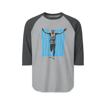 Retro Runner Raglan Shirt - 'Stay Strong' Victory Graphic