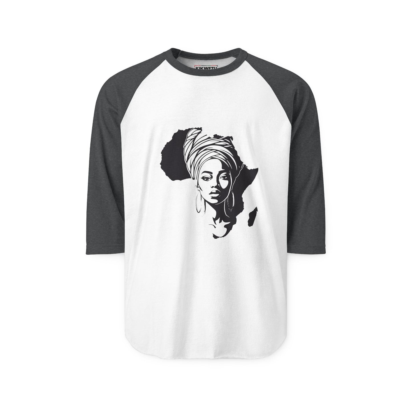 African Queen Silhouette Raglan Shirt