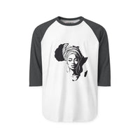 African Queen Silhouette Raglan Shirt