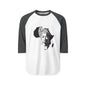 African Queen Silhouette Raglan Shirt
