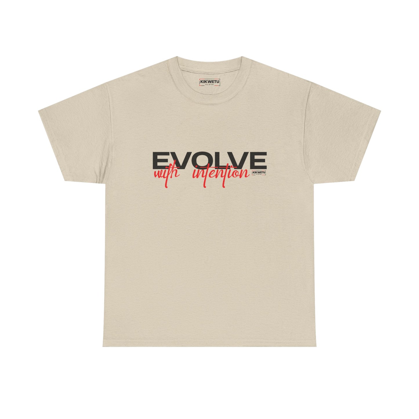 Evolve With Intention Tee — Motivational Graphic T‑Shirt