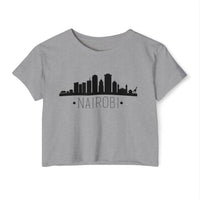 Nairobi Skyline Crop Top — Women's City Skyline Tee